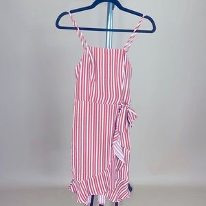 Target- Orange and White Dress XS